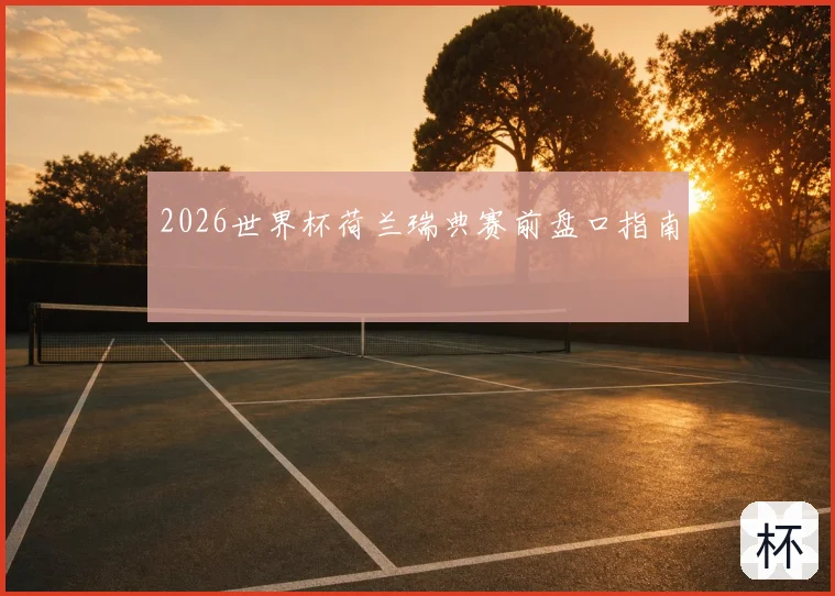 2026世界杯荷兰瑞典赛前盘口指南